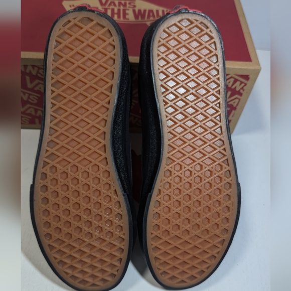 Vans Old Skool Velcro Blk/Blk Shoes - Picture 6 of 11